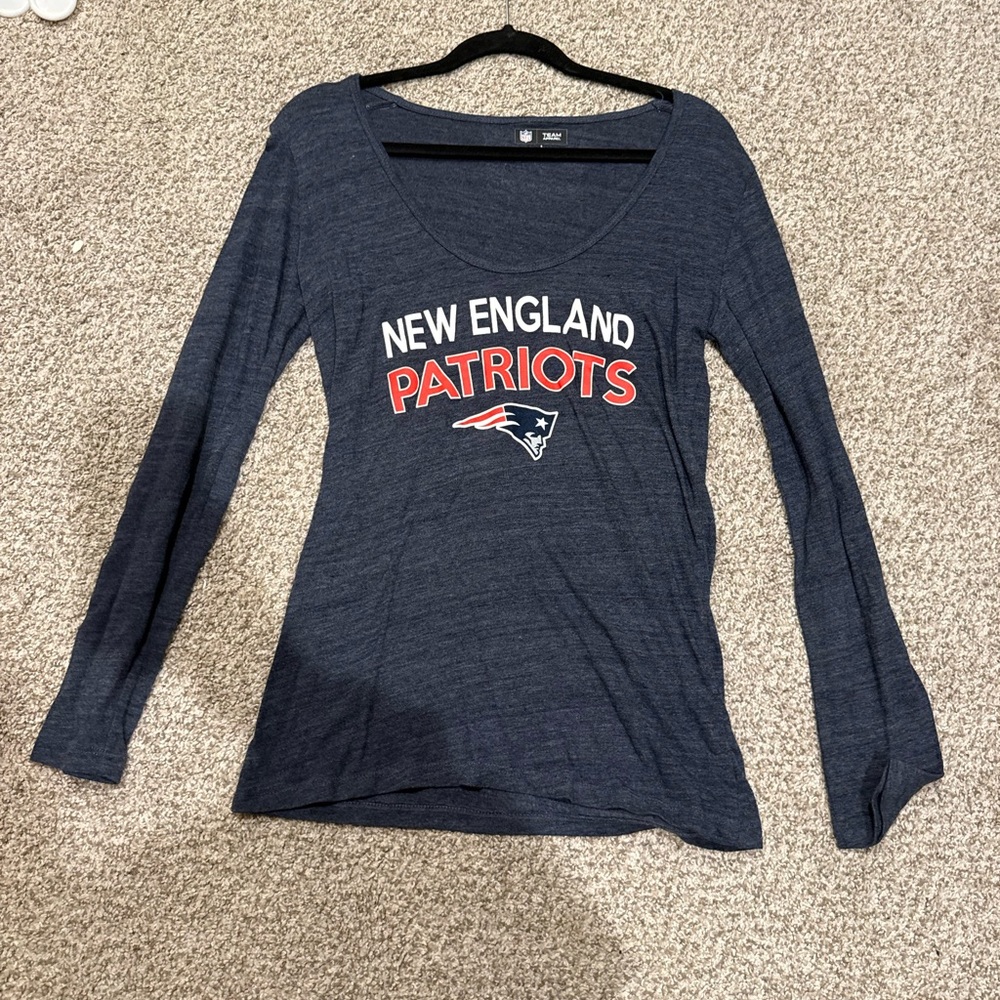 NFL New England Patriots Navy Long Sleeve Tee